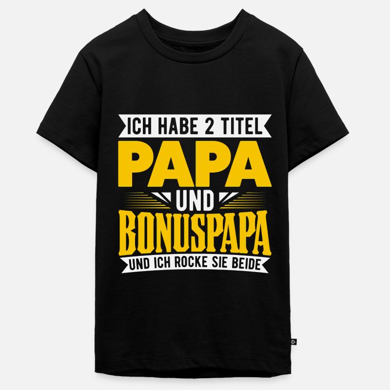 Beau-père Bonuspapa - T-shirt Premium bio Ado - noir