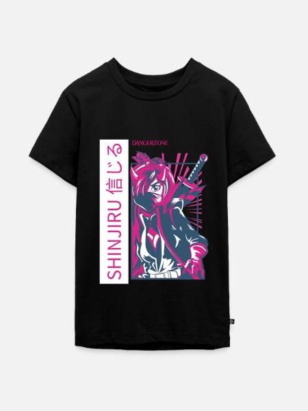 Manga aesthetics Design - Teenager Premium Organic T-Shirt - black