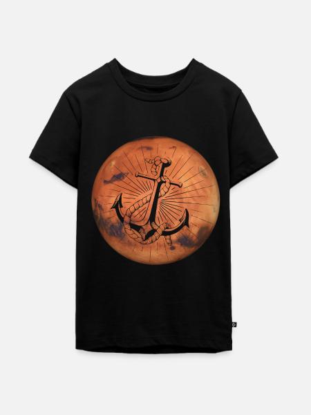 Crazy Mars - Anker - Teenager Premium Bio T-Shirt - Schwarz