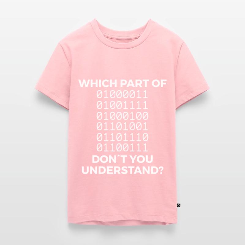 Funny binary code saying Teenager Premium Organic T-Shirt