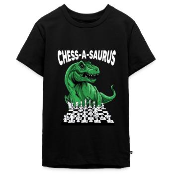 Schach Schachfigur - Teenager Premium Bio T-Shirt - Schwarz - Vorne - AI Model Teenager Male light (155cm)