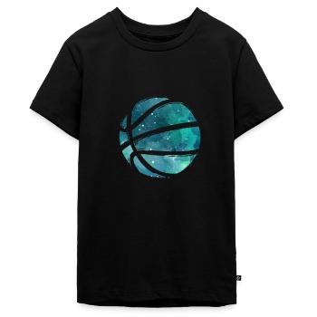 Basketball Basketballer - Teenager Premium Bio T-Shirt - Schwarz - Vorne - AI Model Teenager Male light (155cm)