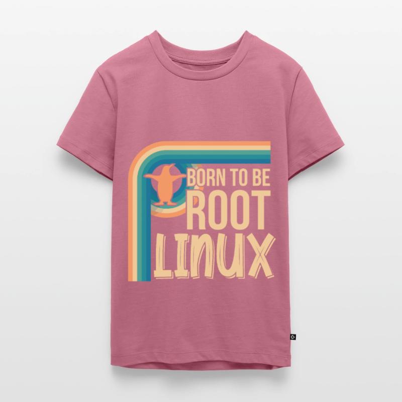 Born To Be Root Linux Nerd for Coding Teenager Premium Organic T-Shirt