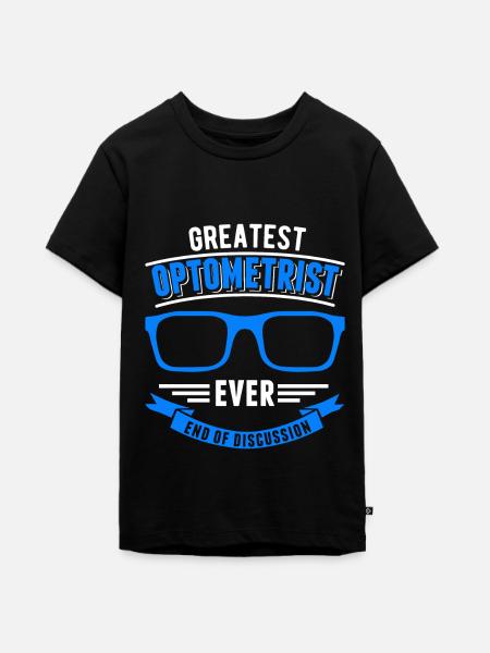 Optiker Geschenk Augenoptiker - Teenager Premium Bio T-Shirt - Schwarz