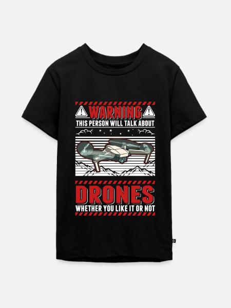Drohne Drohnenpilot Quadrocopter - Teenager Premium Bio T-Shirt - Schwarz
