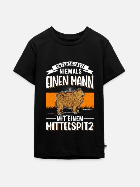 Mittelspitz Mann - Teenager Premium Bio T-Shirt - Schwarz