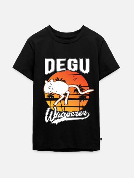 Degu Flüsterer Degu Whisperer - Teenager Premium Bio T-Shirt - Schwarz