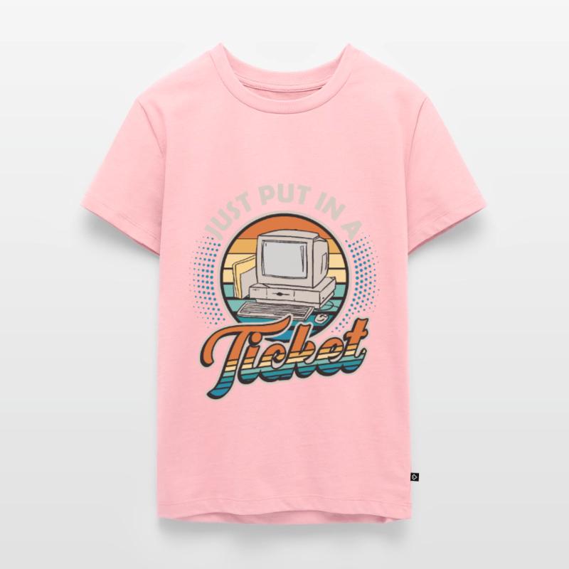 Ouvrez simplement un ticket Help Desk Tech Support T-shirt Premium bio Ado
