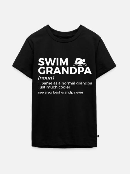 Schwimmer Schwimmen Spruch - Teenager Premium Bio T-Shirt - Schwarz