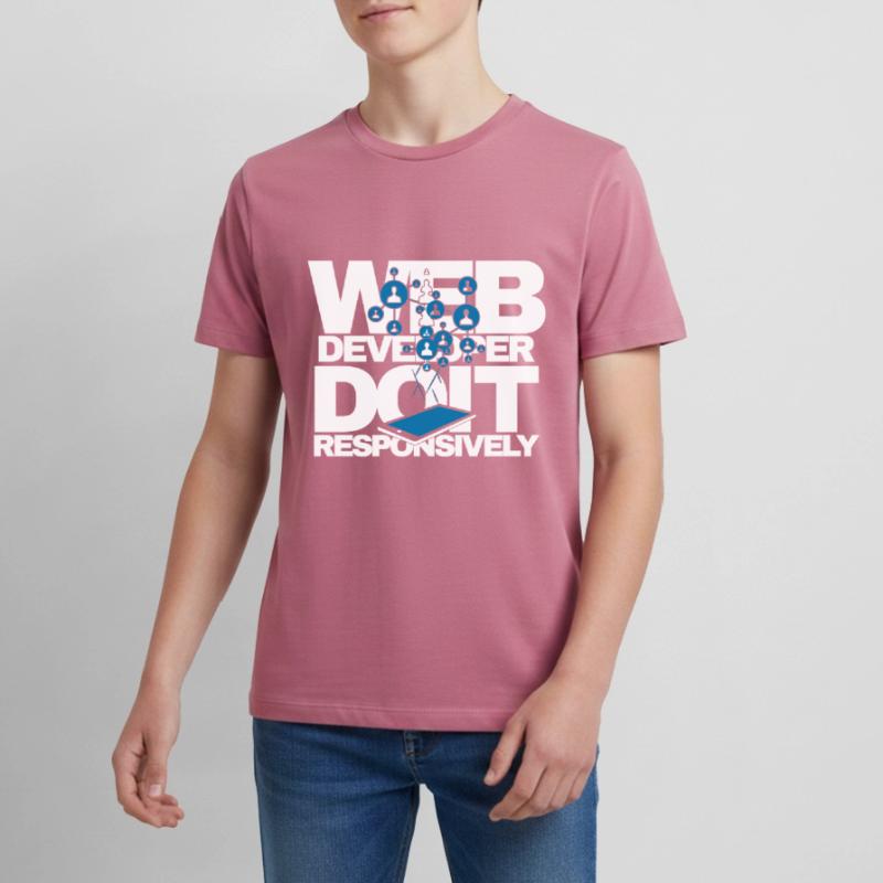 Programme de site Web Développeur Web réactif T-shirt Premium bio Ado