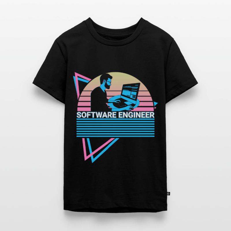 Software Engineer Software Engineering Retro Teenager Premium Organic T-Shirt