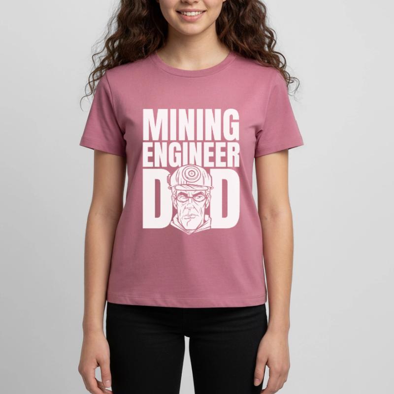 Engineer Dad Mining Engineer Teenager Premium Organic T-Shirt