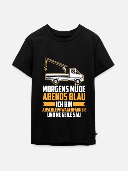 Abschleppdienst Abschlepper - Teenager Premium Bio T-Shirt - Schwarz