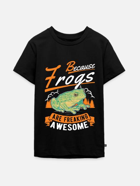 Frosch Geschenk Laubfrosch - Teenager Premium Bio T-Shirt - Schwarz