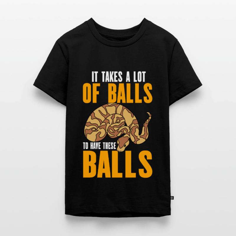Kugelpython Schlange Teenager Premium Bio T-Shirt