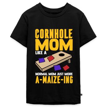 Trou de maïs - T-shirt Premium bio Ado - noir - Devant - AI Model Teenager Male light (155cm)