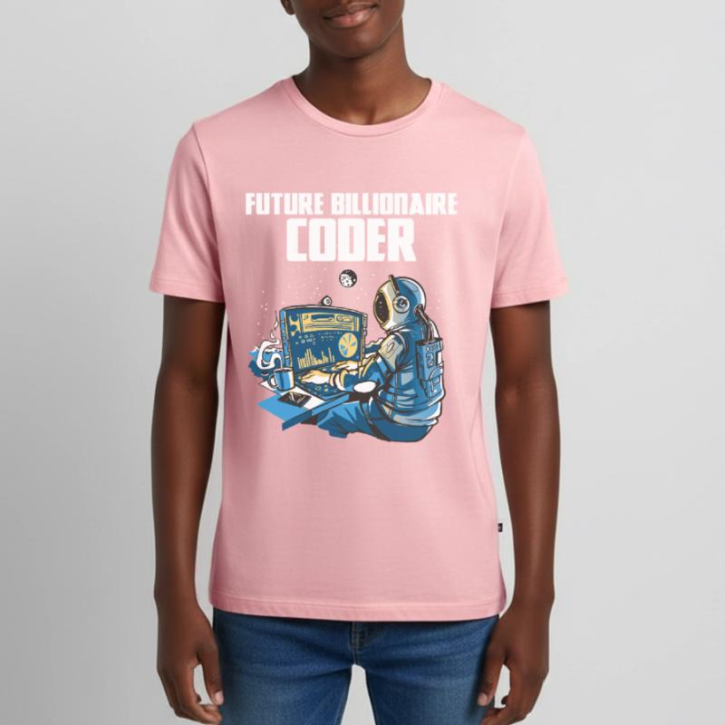 Future billionaire coder Teenager Premium Organic T-Shirt