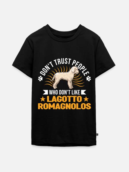 Lagotto Romagnolo Wasserhund - Teenager Premium Bio T-Shirt - Schwarz
