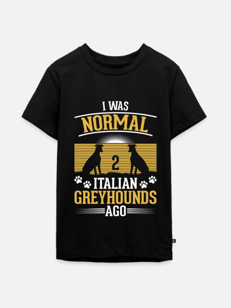 Italienischer Windhund Geschenk - Teenager Premium Bio T-Shirt - Schwarz