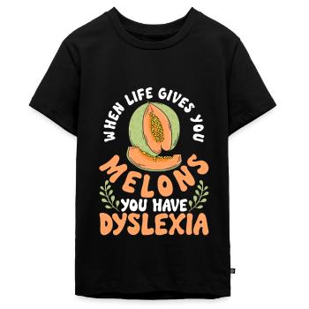 Legasthenie Legastheniker - Teenager Premium Bio T-Shirt - Schwarz - Vorne - AI Model Teenager Male light (155cm)