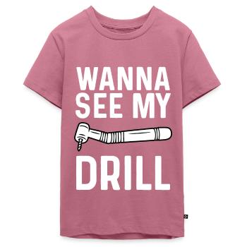 Funny Dental Lab Technician Dentist - Teenager Premium Organic T-Shirt - mauve - Front - AI Model Teenager Male light (155cm)
