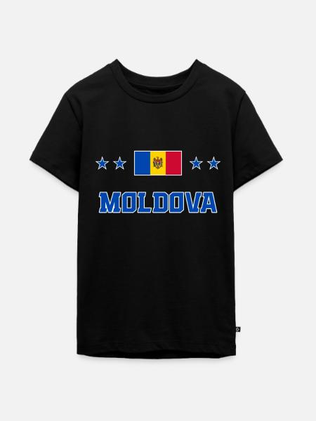 Moldawien - Teenager Premium Bio T-Shirt - Schwarz