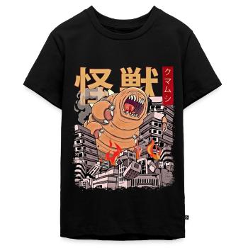 Kaiju Tardigrade Japanischer Anime Monster Wasserb - Teenager Premium Bio T-Shirt - Schwarz - Vorne - AI Model Teenager Male light (155cm)
