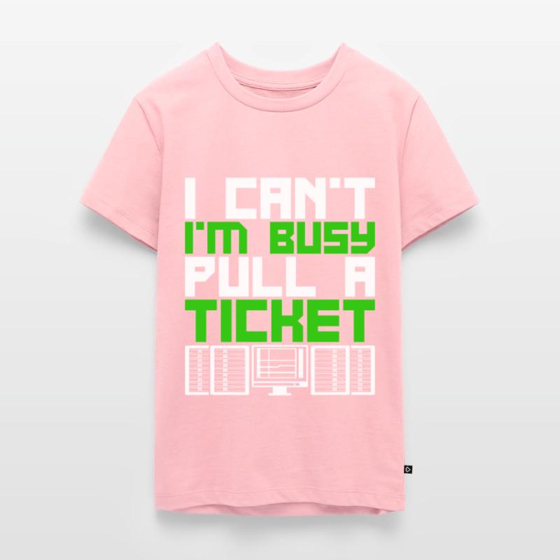 Network Administrator Pull A Ticket Teenager Premium Organic T-Shirt