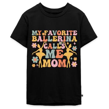 Danseuse de ballet groovy - T-shirt Premium bio Ado - noir - Devant - AI Model Teenager Male light (155cm)