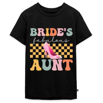 Groovy Bridal Shower - Teenager Premium Organic T-Shirt - black - Front - AI Model Teenager Male light (155cm)