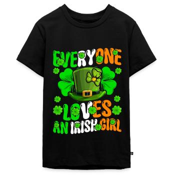 Groovy St. Patricks Day - Teenager Premium Bio T-Shirt - Schwarz - Vorne - AI Model Teenager Male light (155cm)