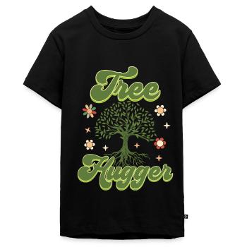 Umweltschützer Naturliebhaber - Teenager Premium Bio T-Shirt - Schwarz - Vorne - AI Model Teenager Male light (155cm)