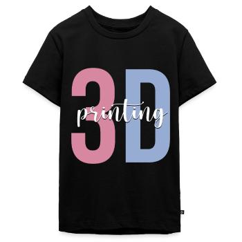 3D-Drucker-Maschine - Teenager Premium Bio T-Shirt - Schwarz - Vorne - AI Model Teenager Male light (155cm)