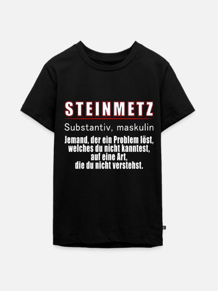Steinmetz Definition - Teenager Premium Bio T-Shirt - Schwarz