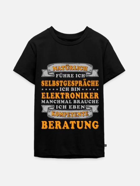 Elektriker / Elektroniker - kompetente Beratung - Teenager Premium Bio T-Shirt - Schwarz