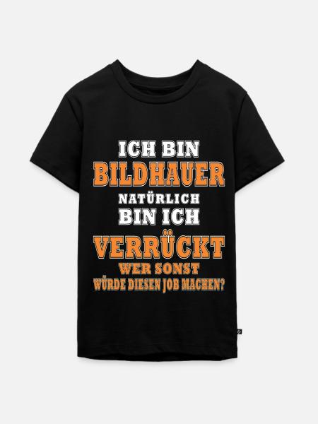 Bildhauerin Geschenke Bildhauer - Teenager Premium Bio T-Shirt - Schwarz