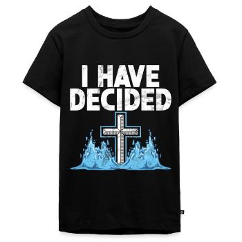 Taufe Getaufte Christliche Jesusgott -Bibel - Teenager Premium Bio T-Shirt - Schwarz - Vorne - AI Model Teenager Male light (155cm)