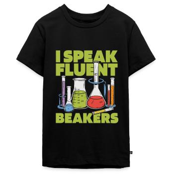 Chemical laboratory assistant - Teenager Premium Organic T-Shirt - black - Front - AI Model Teenager Male light (155cm)