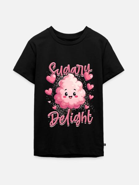 Zuckerwatte Sugary Delight - Teenager Premium Bio T-Shirt - Schwarz