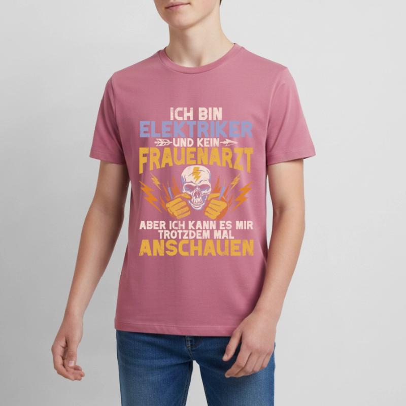 Electronics Technician Electrics Profession Volt Electrical Engineering Teenager Premium Organic T-Shirt