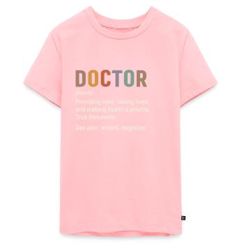 Doctor - Teenager Premium Organic T-Shirt - rose - Front