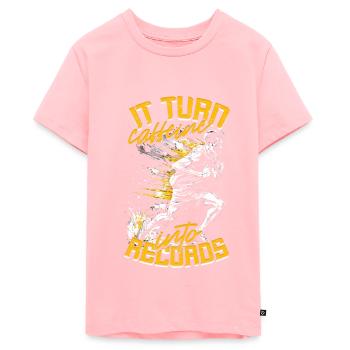 Sprint Leichtathletik Sprinten - Teenager Premium Bio T-Shirt - Rosa - Vorne