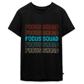 Escouade de chauffeurs - T-shirt Premium bio Ado - noir - Devant - AI Model Teenager Male light (155cm)