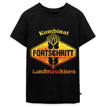 FORTSCHRITT - Kombinat IFA DDR - Teenager Premium Bio T-Shirt - Schwarz - Vorne - AI Model Teenager Male light (155cm)