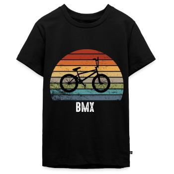 BMX - T-shirt Premium bio Ado - noir - Devant - AI Model Teenager Male light (155cm)