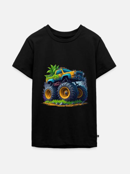 Monstertruck - Teenager Premium Bio T-Shirt - Schwarz