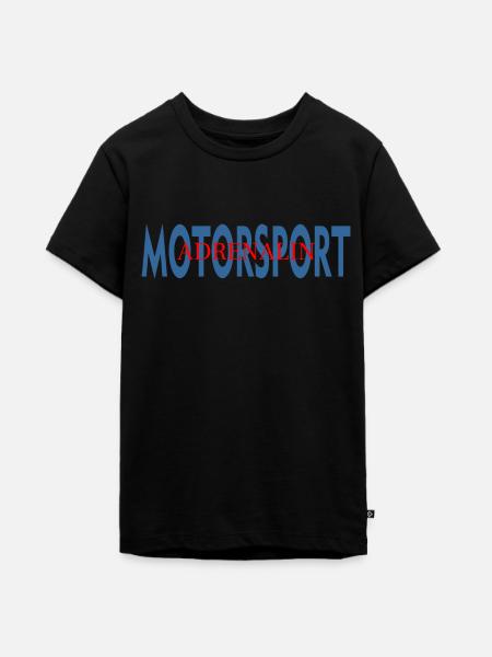 MOTORSPORT - Teenager Premium Bio T-Shirt - Schwarz