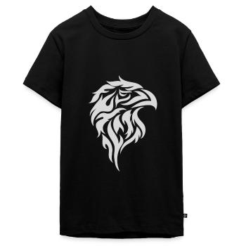 FALKE - Teenager Premium Bio T-Shirt - Schwarz - Vorne - AI Model Teenager Male light (155cm)