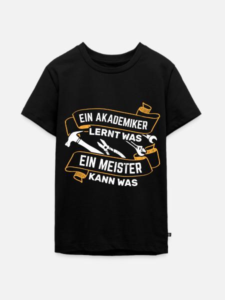 Handwerker Handwerk - Teenager Premium Bio T-Shirt - Schwarz