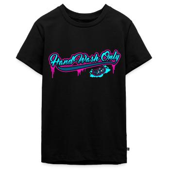 hand wash only Car Detailing Auto Handwäsche - Teenager Premium Bio T-Shirt - Schwarz - Vorne - AI Model Teenager Male light (155cm)